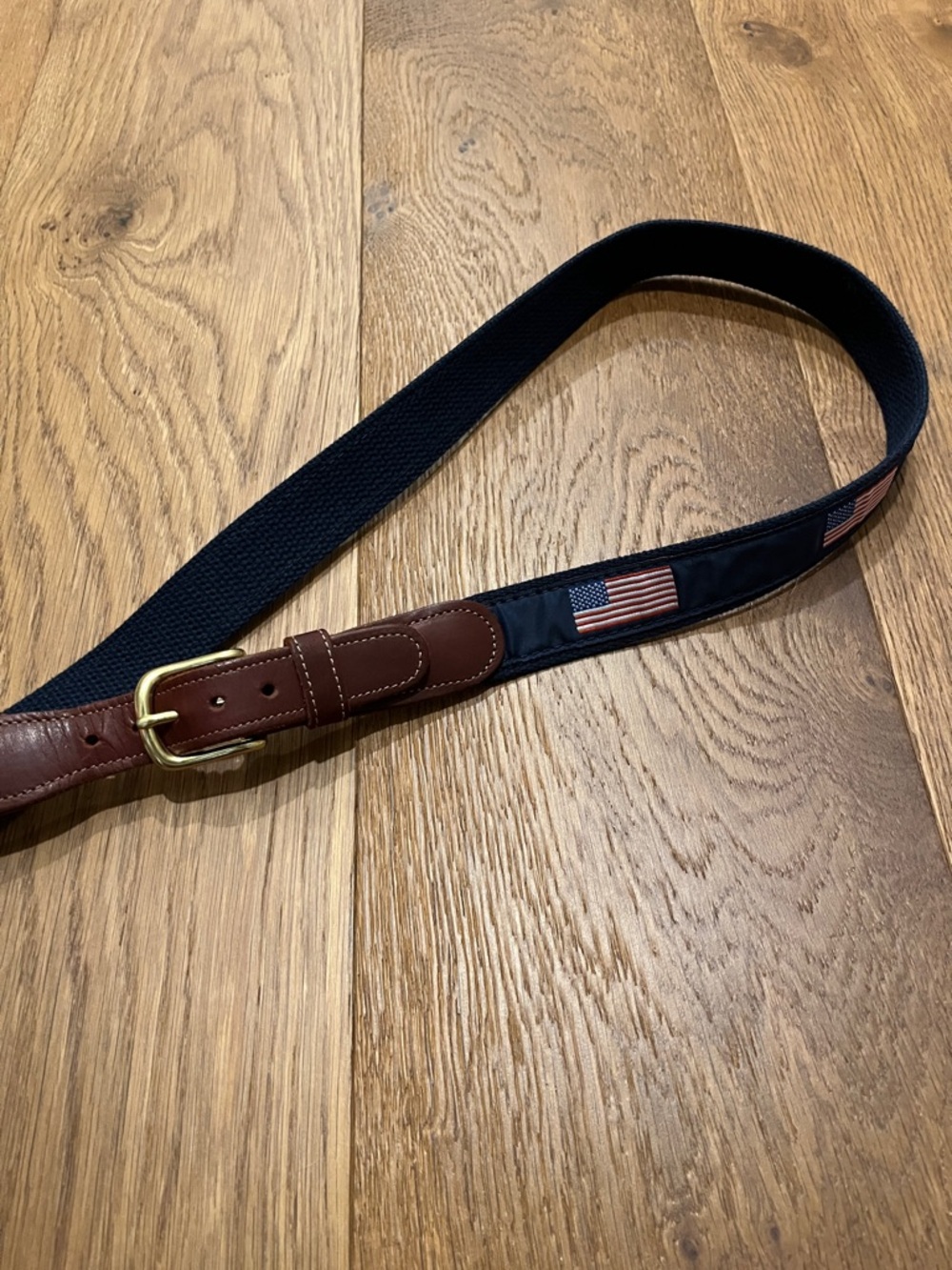 American flag belt, size 36